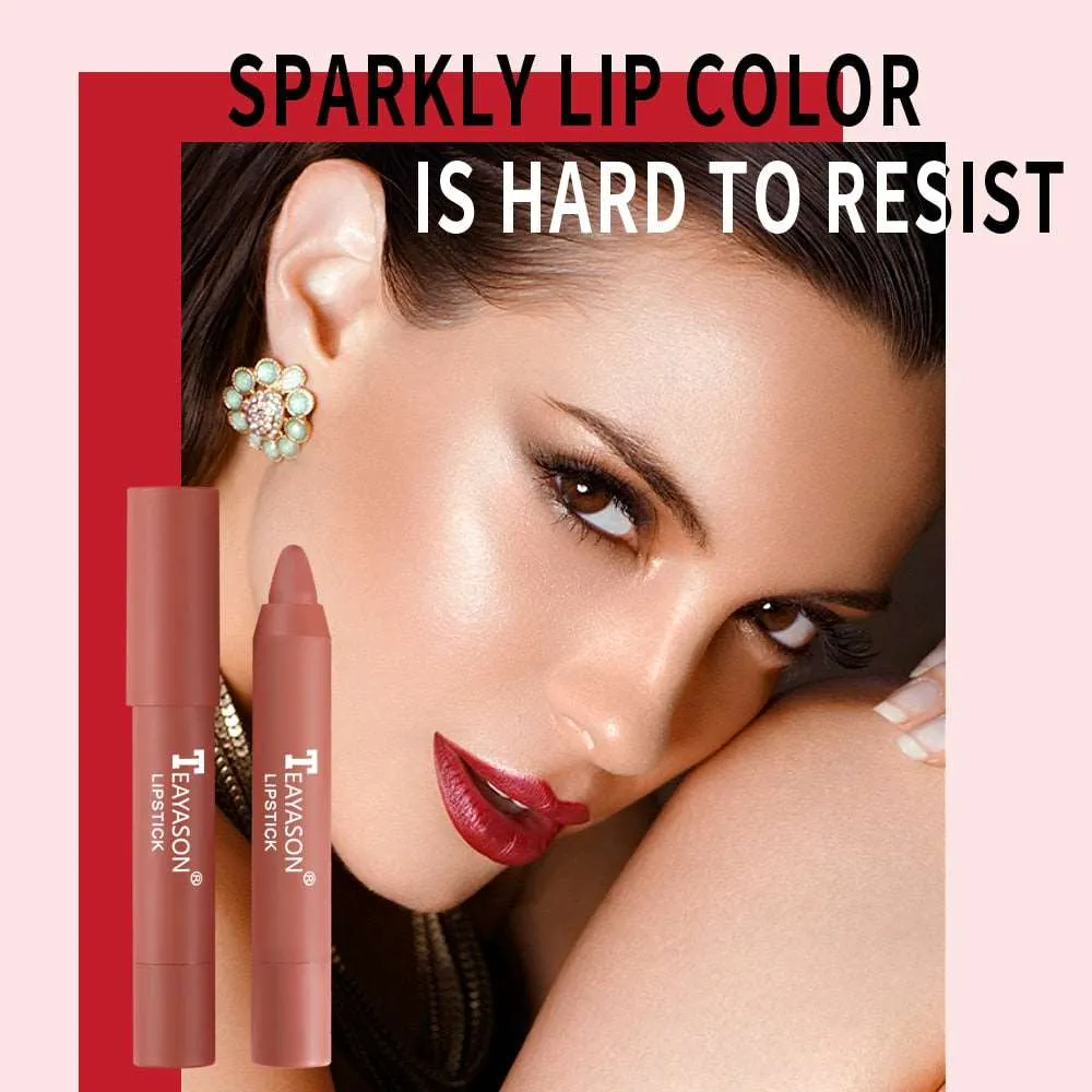 12 colors Makeup Matte Lipstick Waterproof Long Lasting Lip Stick Sexy Red Pink Velvet Nude Lipsticks Woman Cosmetics