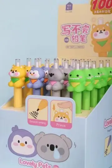 21803 ANIMALS RETRACTACTABLE PENCIL-24