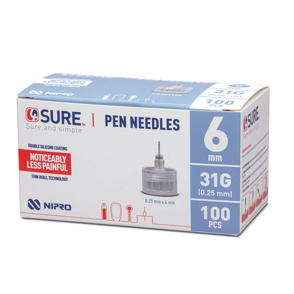 4SURE Pen Needles 31G (100 pcs) VAT Relief