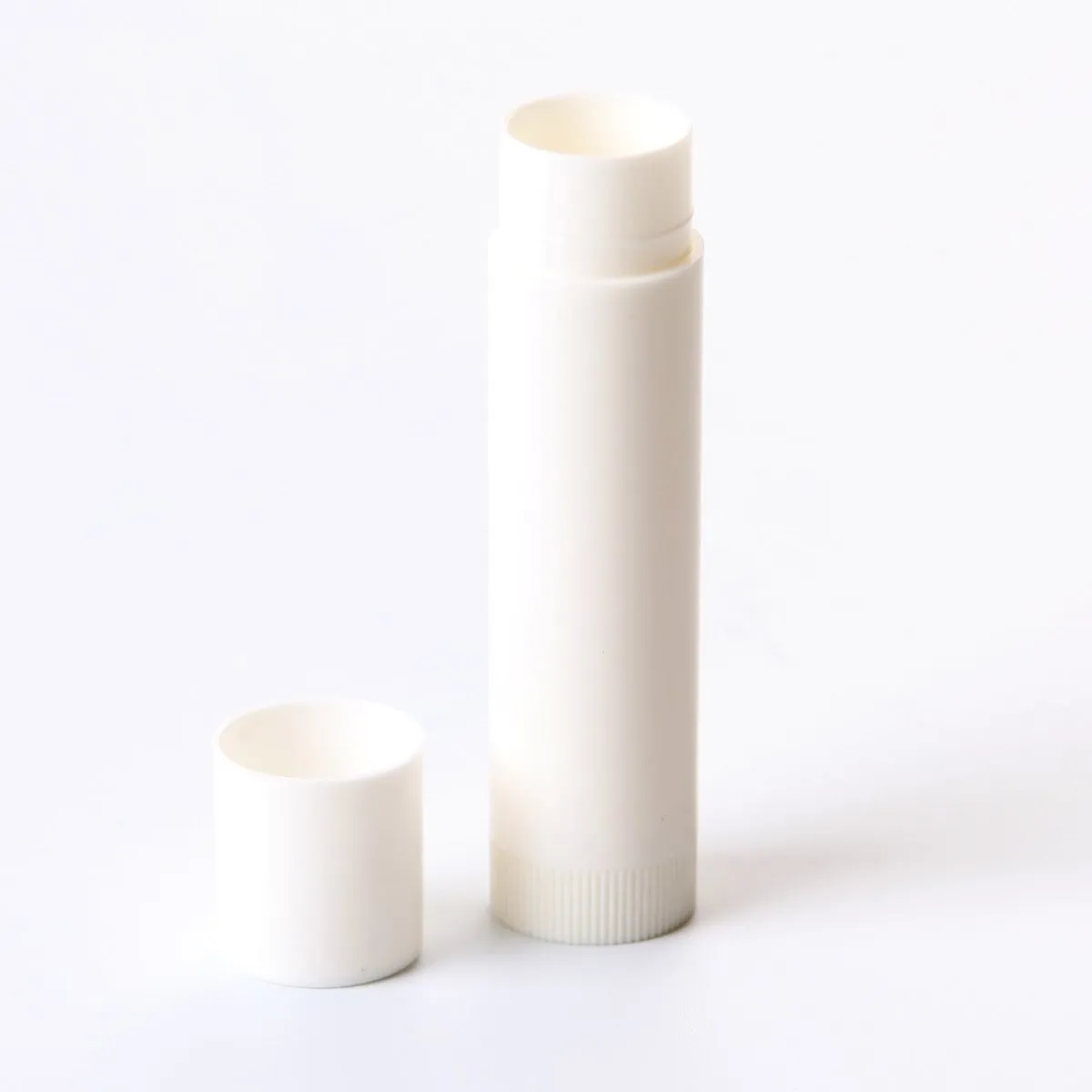 5ml Lip Balm Lipstick Twister With Push On Cap White