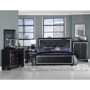 Allura Black Bedroom Collection