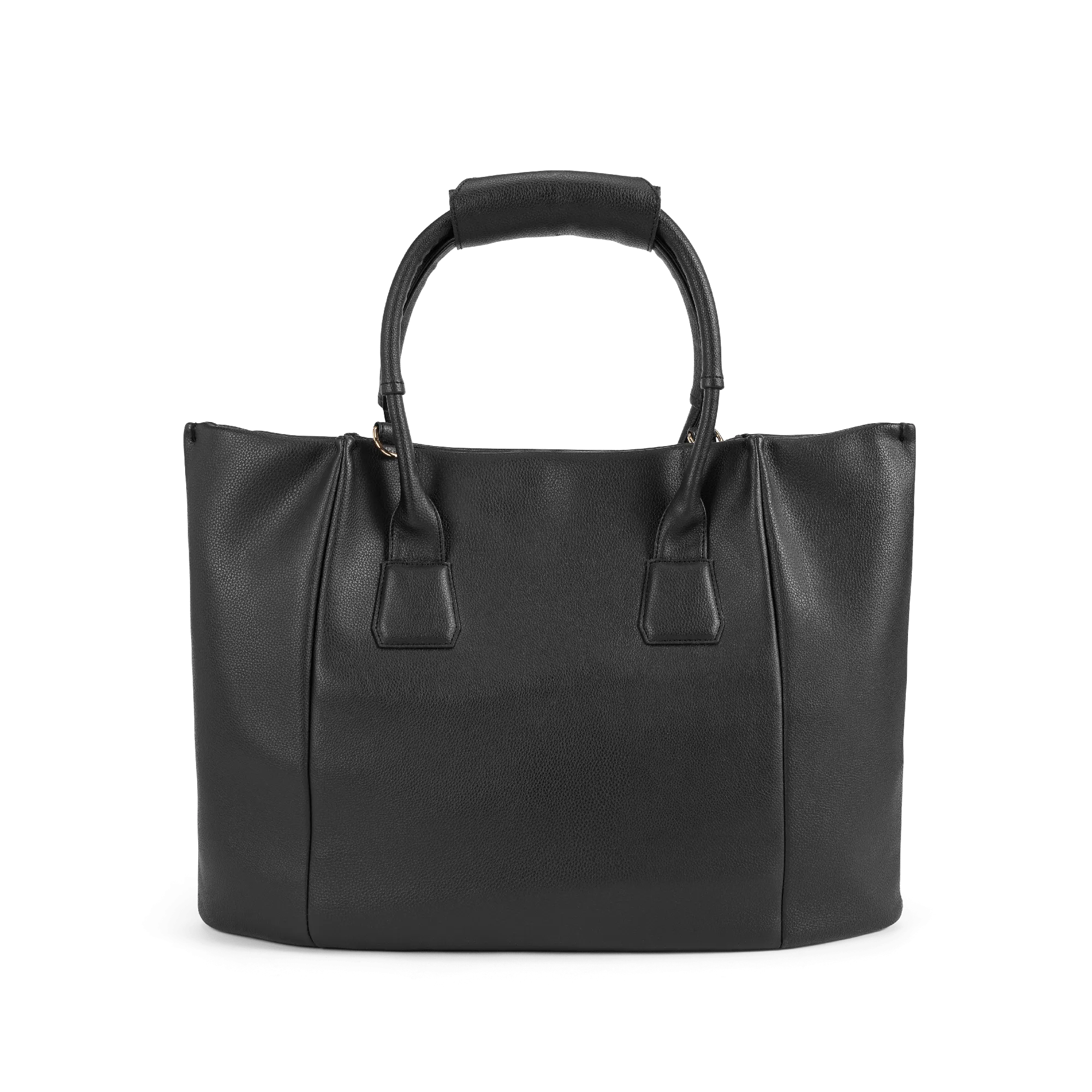 Angel Extra Large Vegan Leather Shopper Bag | Black