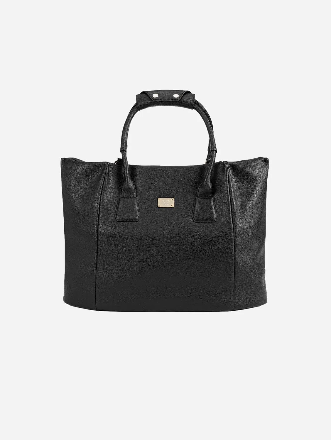 Angel Extra Large Vegan Leather Shopper Bag | Black