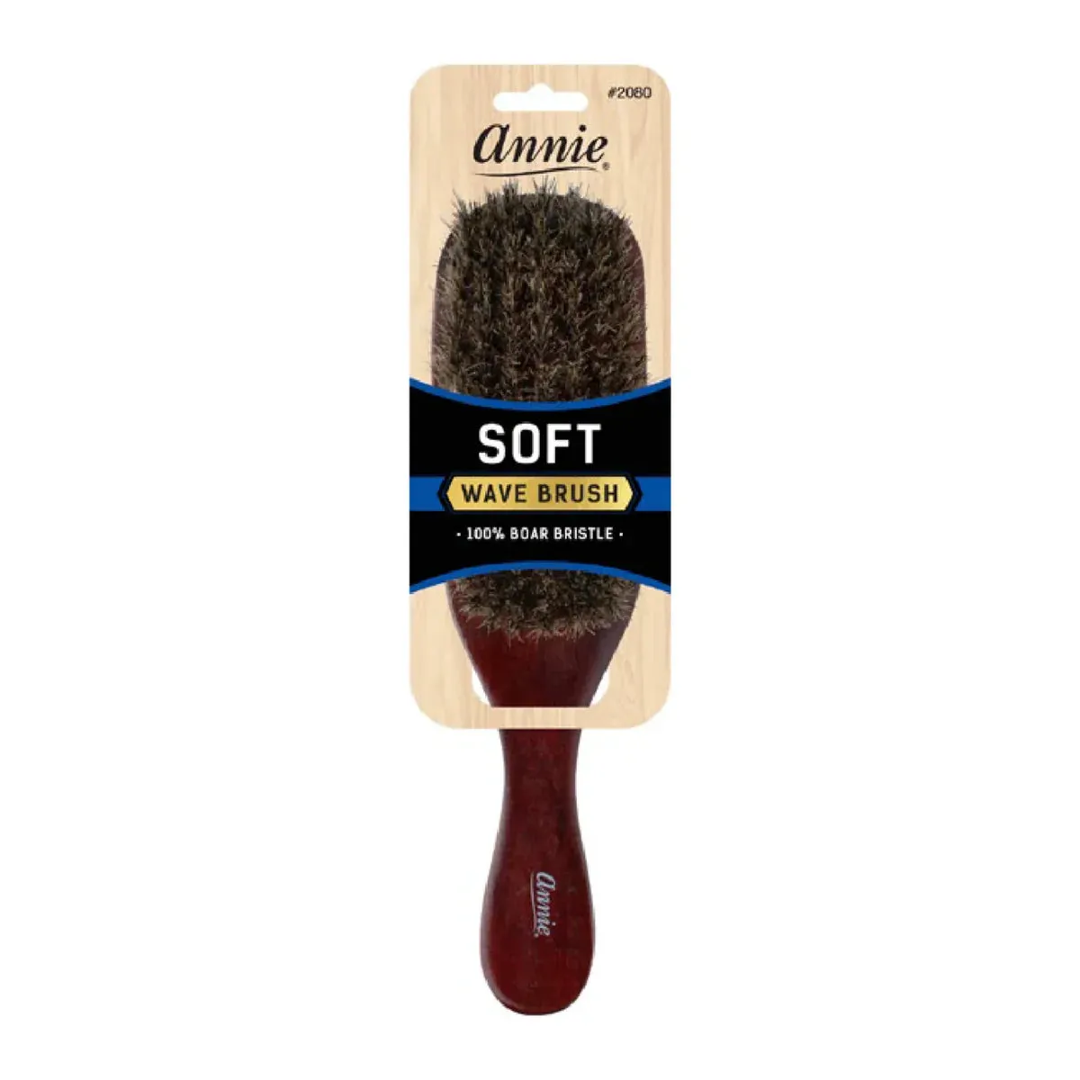 Annie Boar Bristle 100% Pure Soft Wave Brush Dark Brown 2080