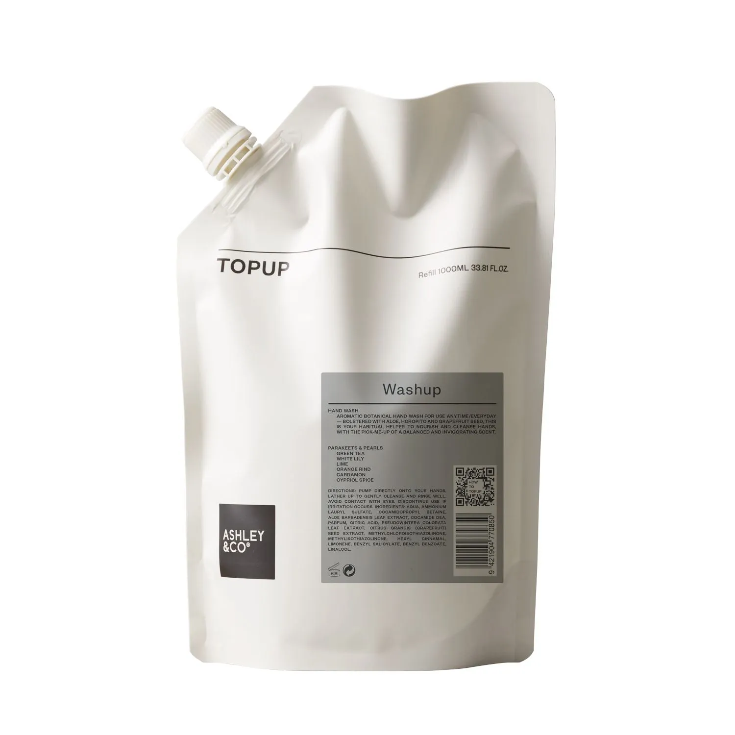 Ashley & Co Topup Washup 1000ml