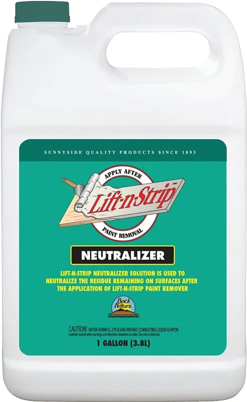 Back to Nature 675G1 Paint Removal Neutralizer, Liquid, Medium, Colorless, 1 gal, Can :GAL: QUANTITY: 4