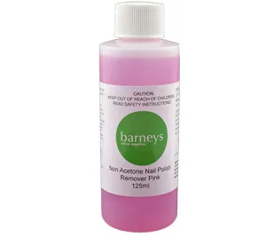 Barneys Pink Non Acetone Nail Polish Remover - 125ml