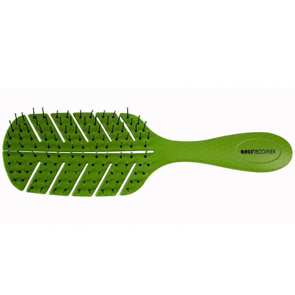 Bass Brushes Bio-Flex Detangling Hair Brush For Cats & Dogs (Green)