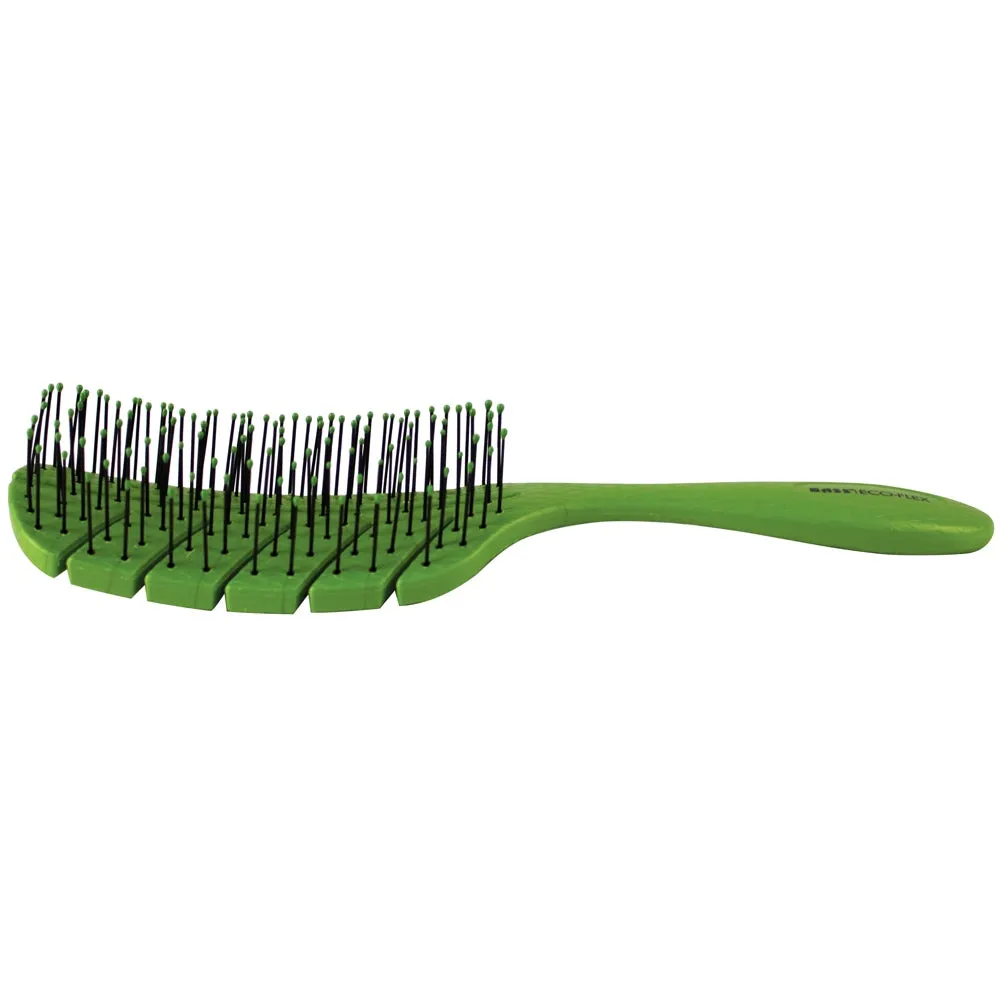 Bass Brushes Bio-Flex Detangling Hair Brush For Cats & Dogs (Green)