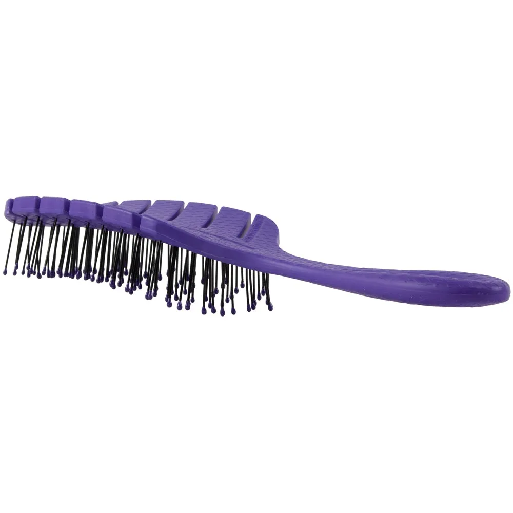 Bass Brushes Bio-Flex Detangling Hair Brush For Cats & Dogs (Purple)