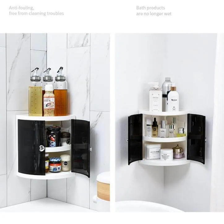 Bathroom Space-Saver Corner Organizer Rack