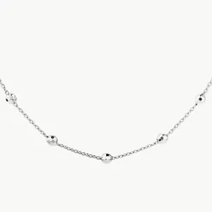 Bauble Chain Necklace in Silver