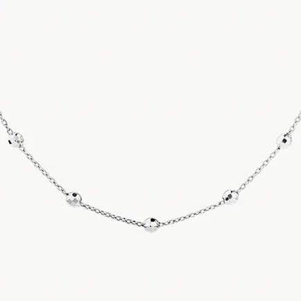 Bauble Chain Necklace in Silver