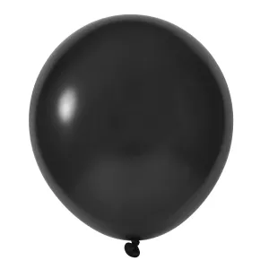 Black 10" Latex Balloons | 50 pcs