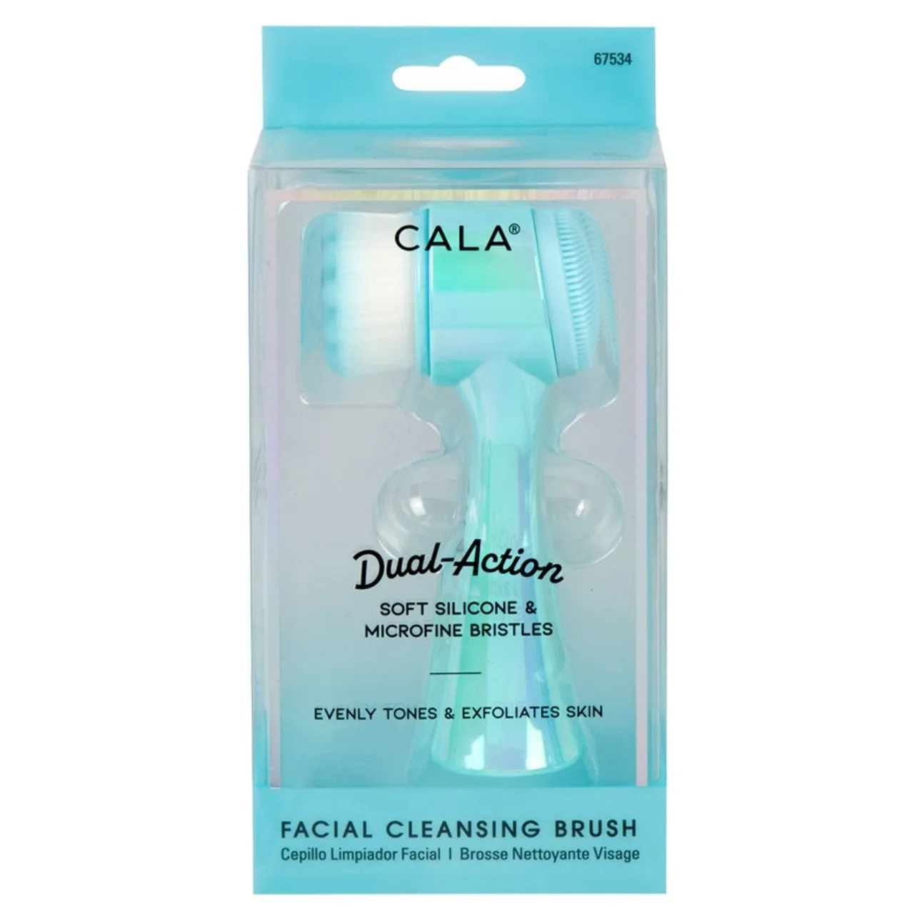 Cala Dual-Action Facial Cleansing Brush (Iridescent Blue)