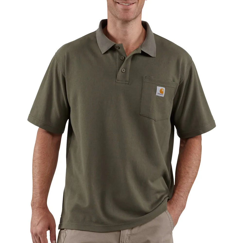 Carhartt Men's Loose Fit Short Sleeve Pocket Polo