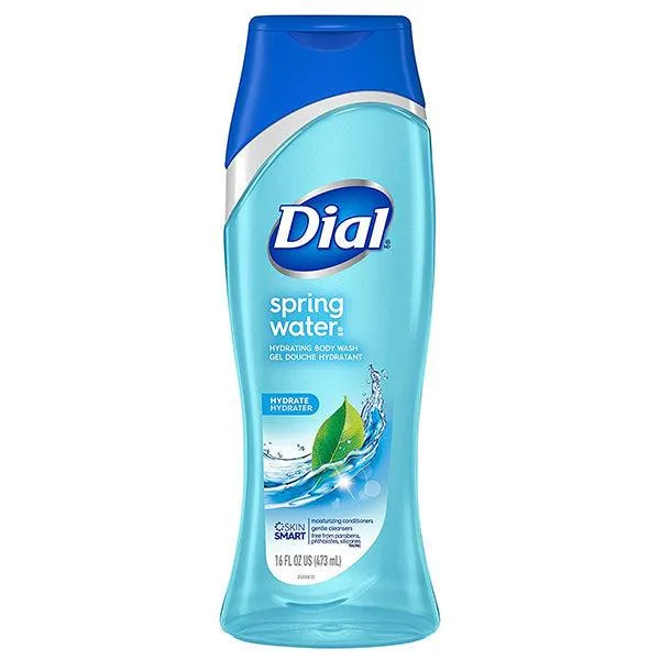 DIAL SPRING WATER HYDRATE BODY WASH 375ML