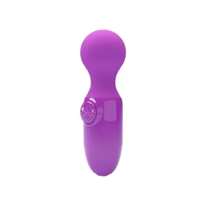 Dream Toys Silicone Purple Mini Wand Massage Vibrator