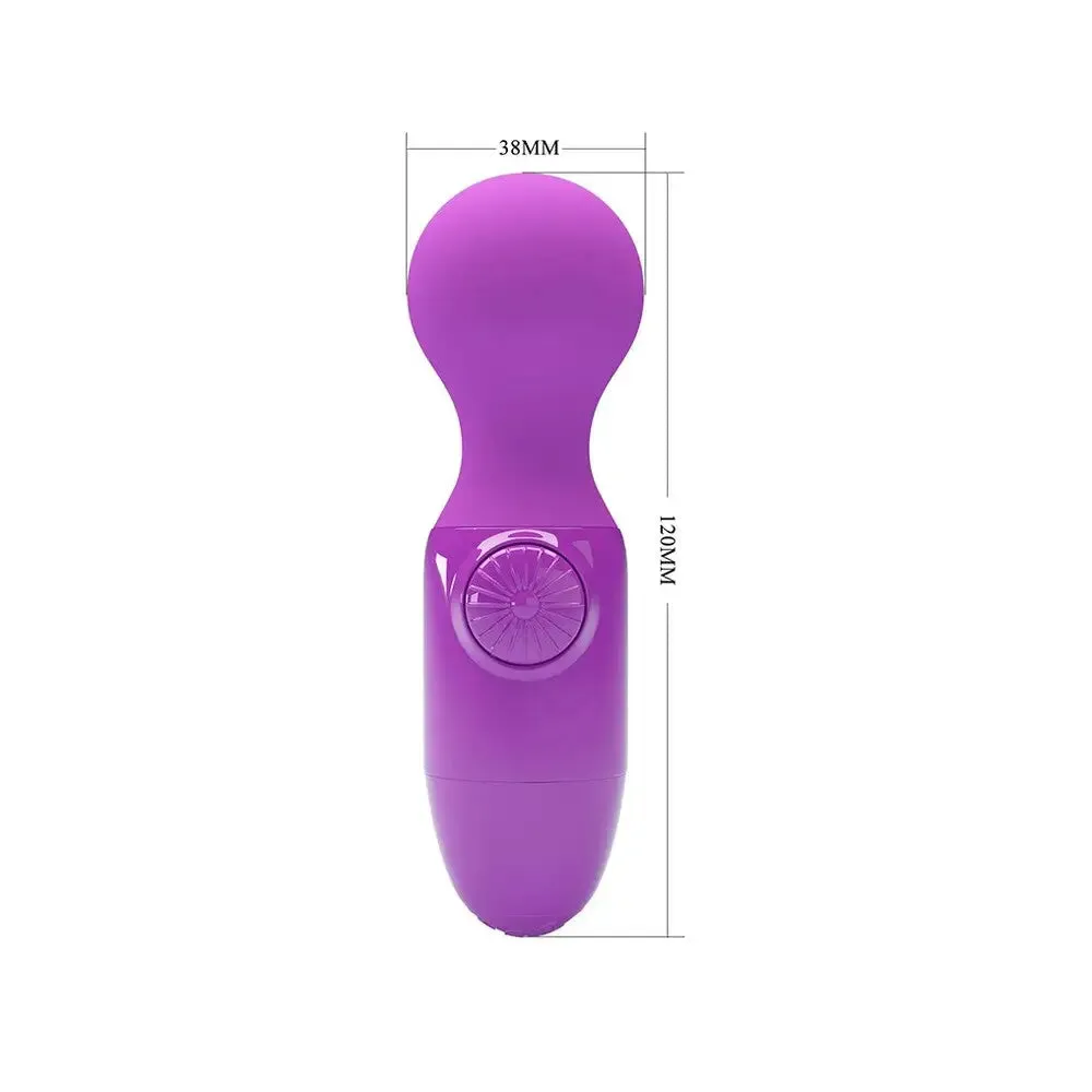 Dream Toys Silicone Purple Mini Wand Massage Vibrator