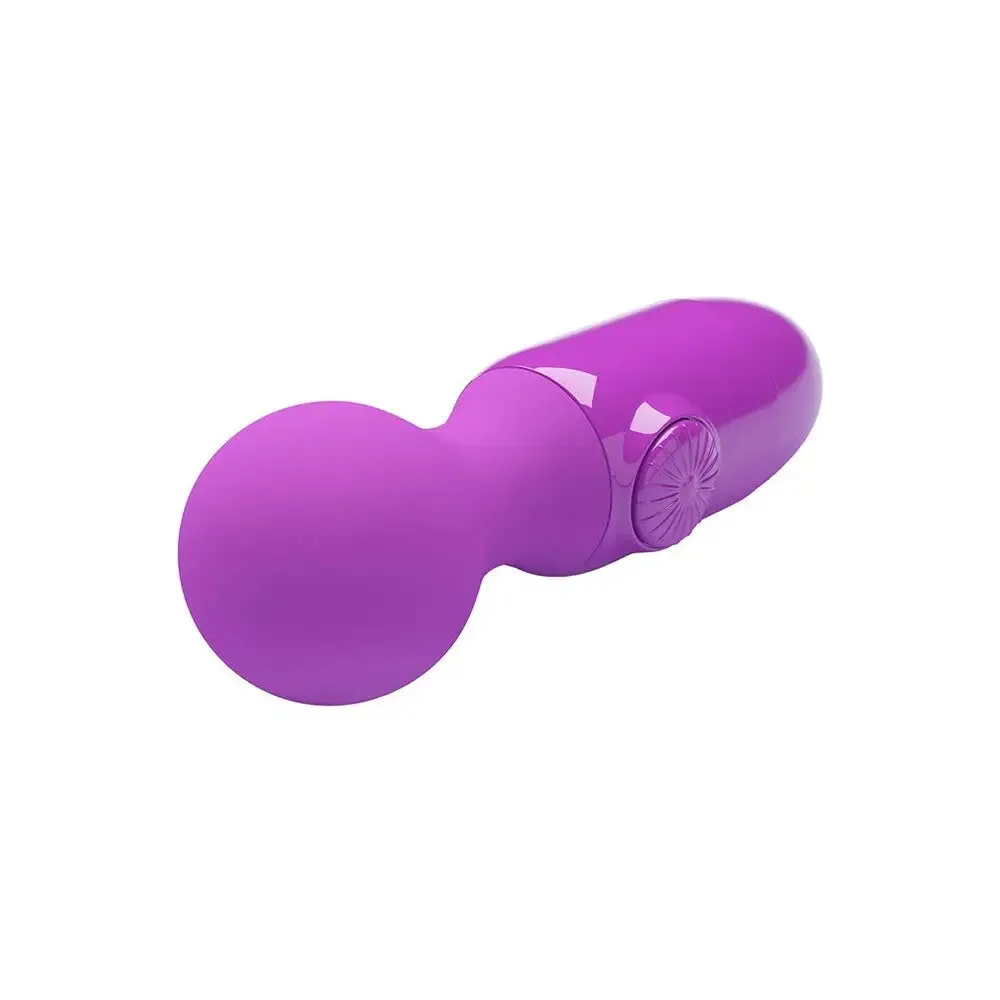 Dream Toys Silicone Purple Mini Wand Massage Vibrator