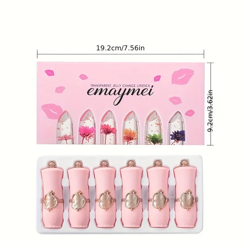 Flower Jelly Waterproof Lip Balm 1 Set