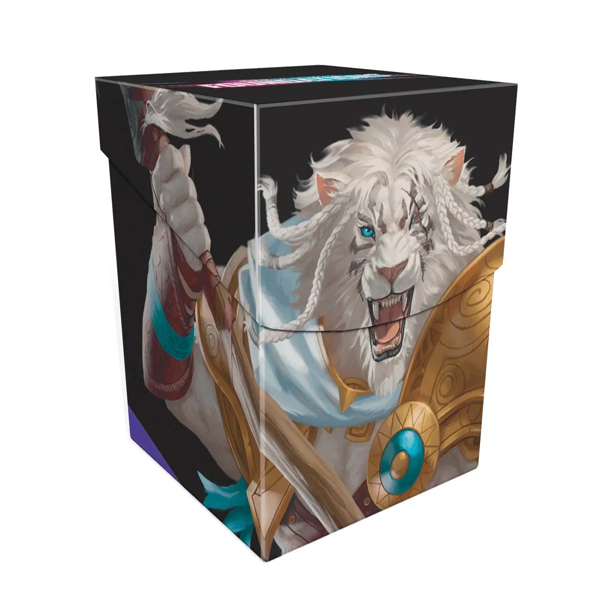 Foundations Ajani 100  Deck Box Light for Magic: The Gathering