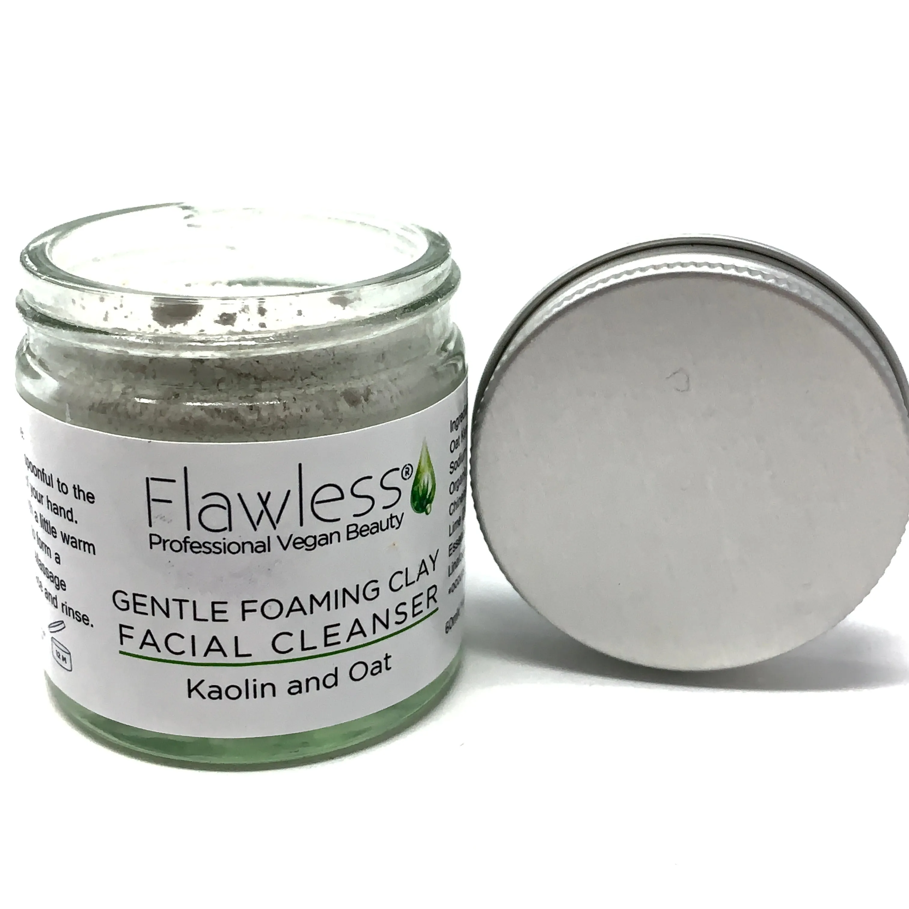 Gentle Foaming Clay, Facial Cleanser, Kaolin And Oats, Flawless