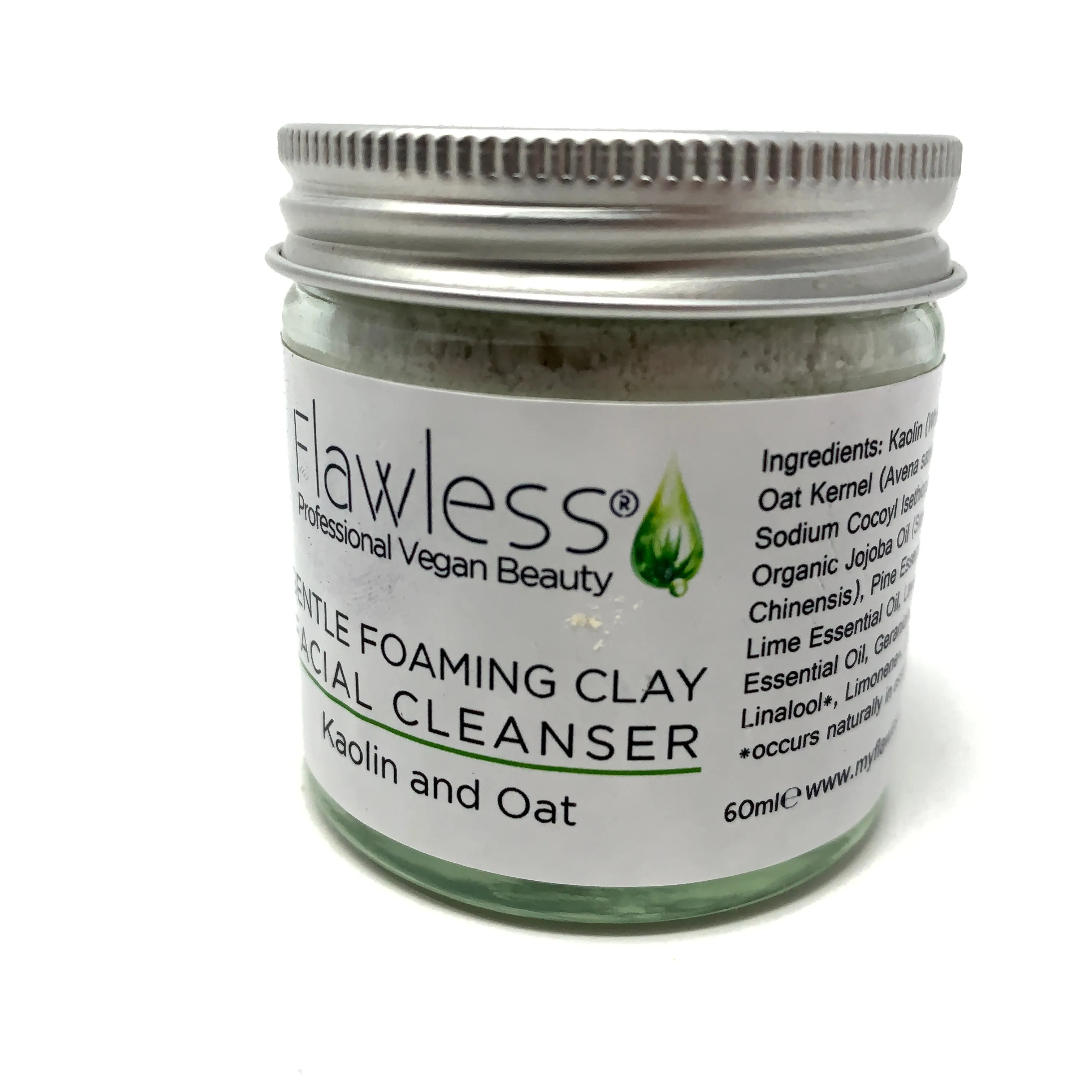 Gentle Foaming Clay, Facial Cleanser, Kaolin And Oats, Flawless