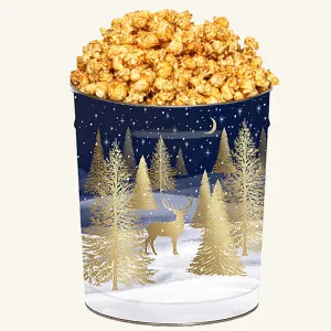 Johnson's 3.5 Gallon Christmas Gilded Forest Tin