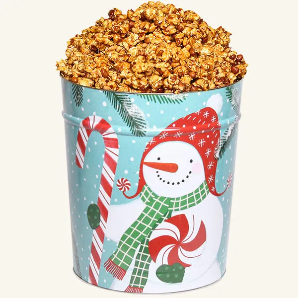 Johnson's 3.5 Gallon Peppermint Snowmen Tin