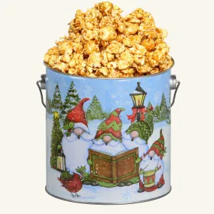 Johnson's Popcorn 1 Gallon Festive Gnomes Tin