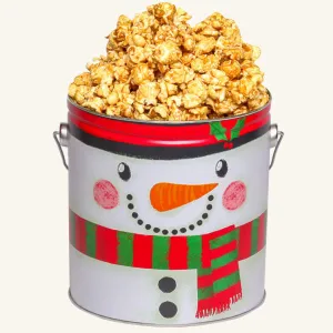 Johnson's Popcorn 1 Gallon Snowman Tin