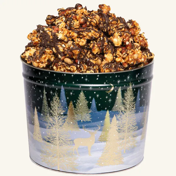 Johnson's Popcorn 2 Gallon Gilded Forest Tin