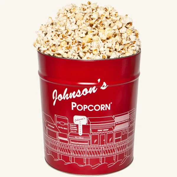 Johnson's Popcorn 3.5 Gallon Tin