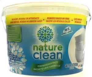 Nature Clean Dishwasher Pacs (60 Pacs)