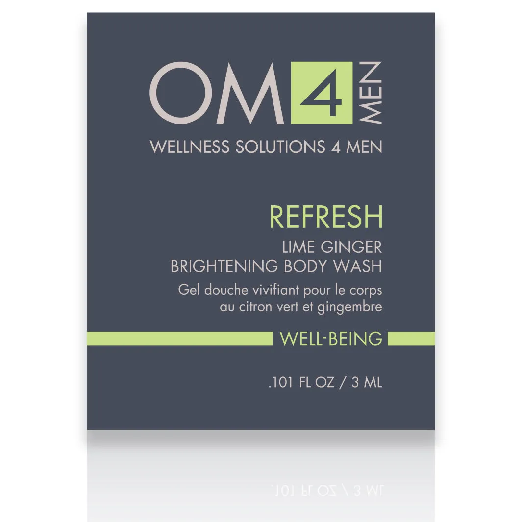 Organic Male OM4 Refresh: Lime Ginger Brightening Body Wash