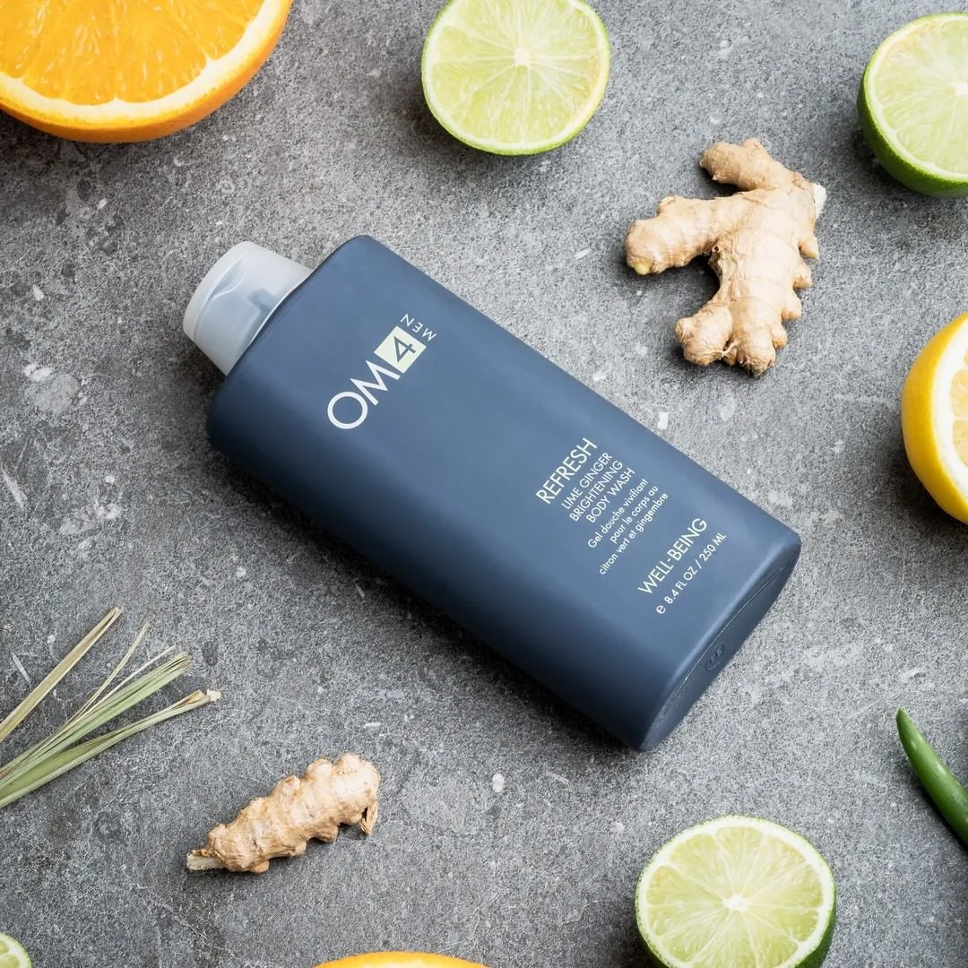 Organic Male OM4 Refresh: Lime Ginger Brightening Body Wash