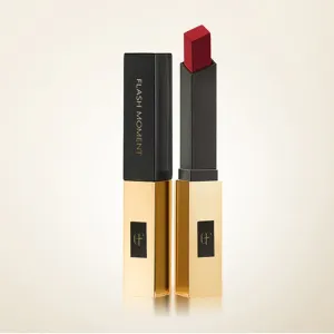 Pudaier Luxury Velvet Matte Lipstick for Lip Square Small Gold Bars Matt Lipstick Waterproof Makeup Lip Stick Tint Lip Gloss Red