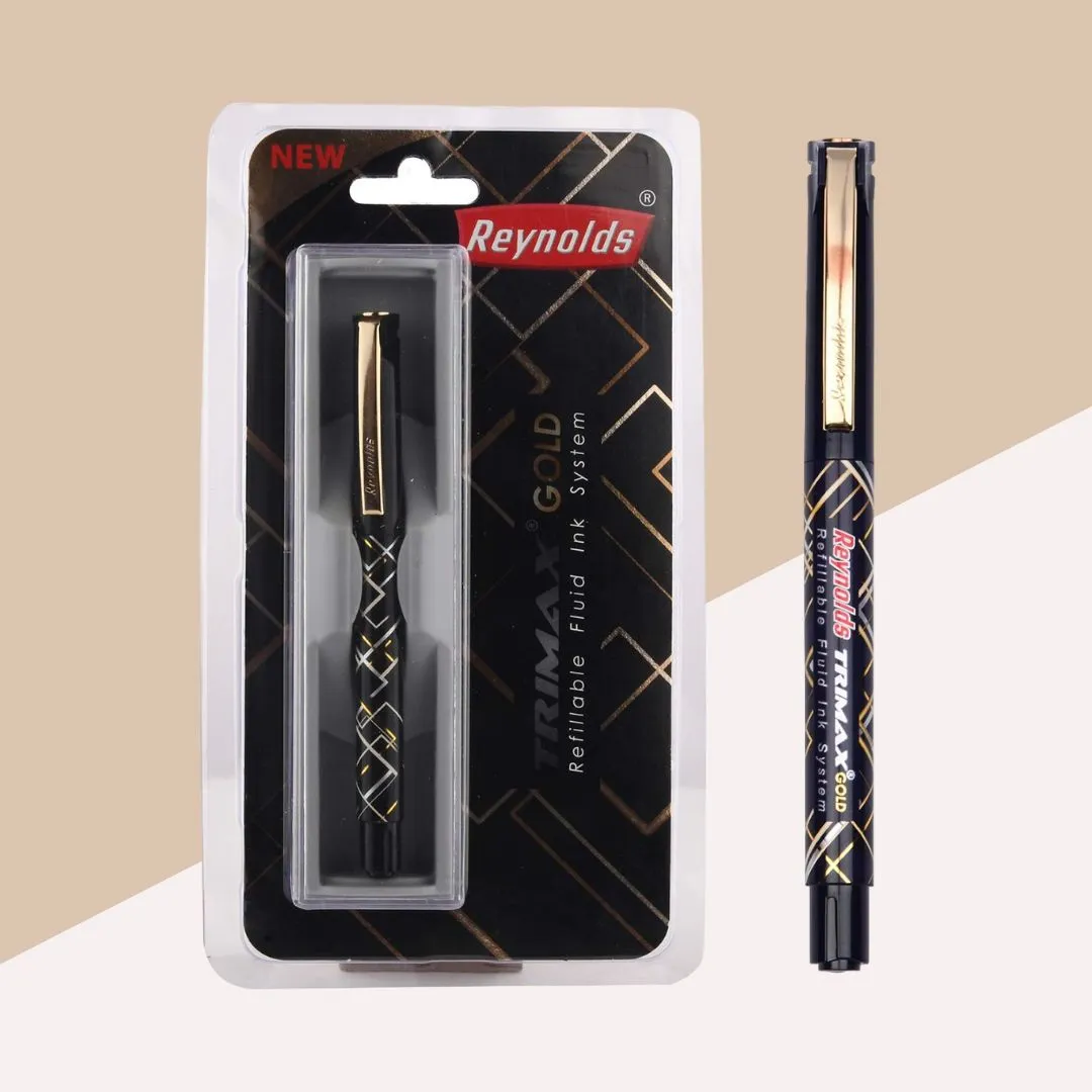 Reynolds Trimax Gold Gel Pen ( Pack of 1 )