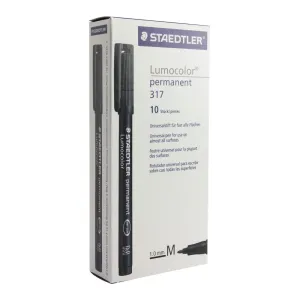 Staedtler 317-03 Lumocolor OHP Permanent Pen Blue Box of 10pcs