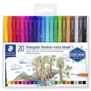 Staedtler 338-TB20C extra Triplus Fineliner Staedt Pc