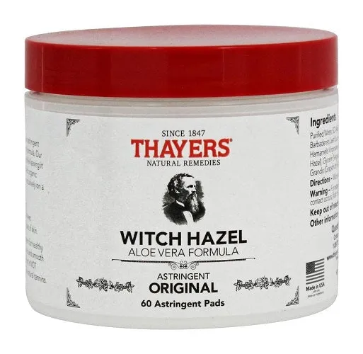 THAYERS - Original Witch Hazel Astringent Pads - 60 Pads