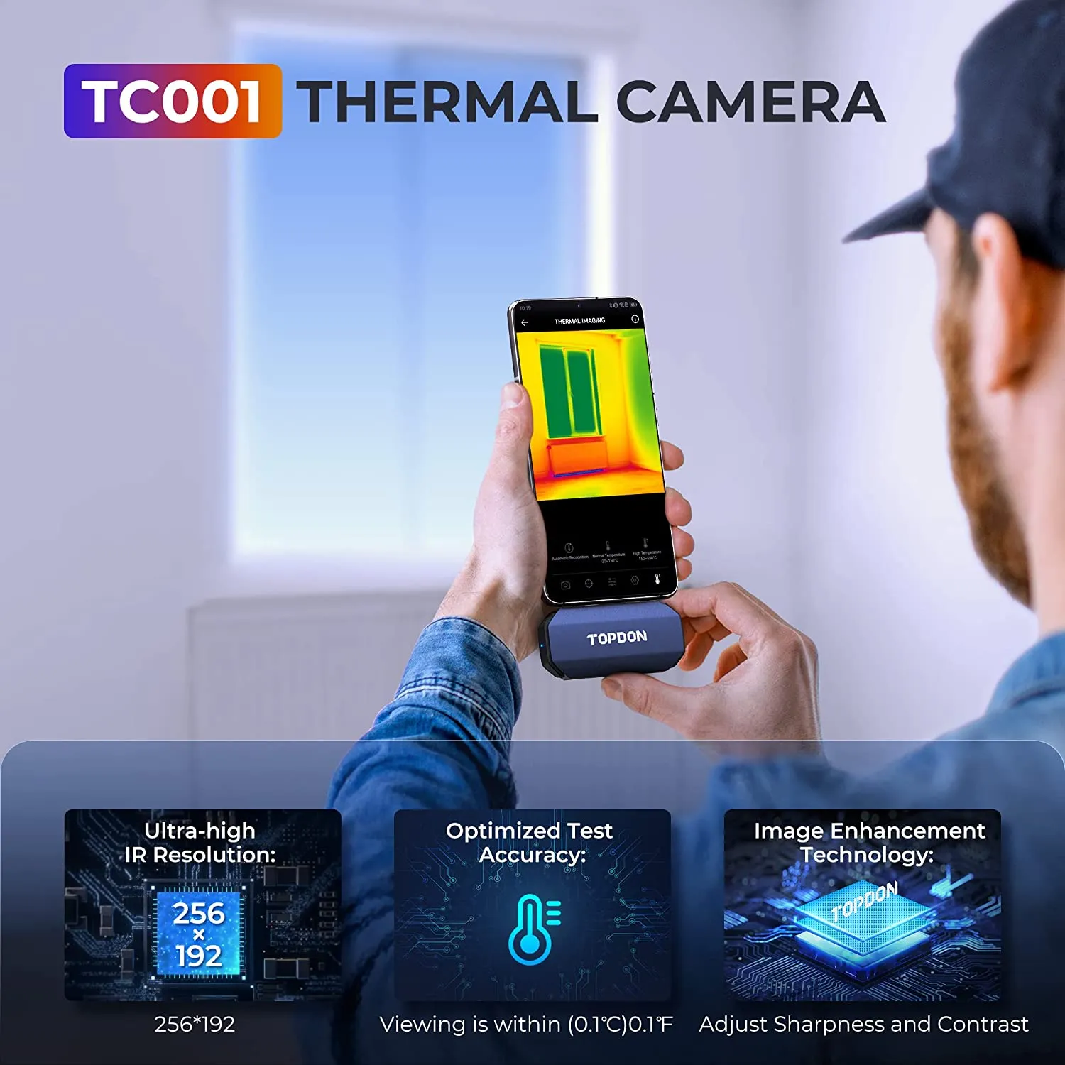 TOPDON TC001 Portable Thermal Camera for Android OS