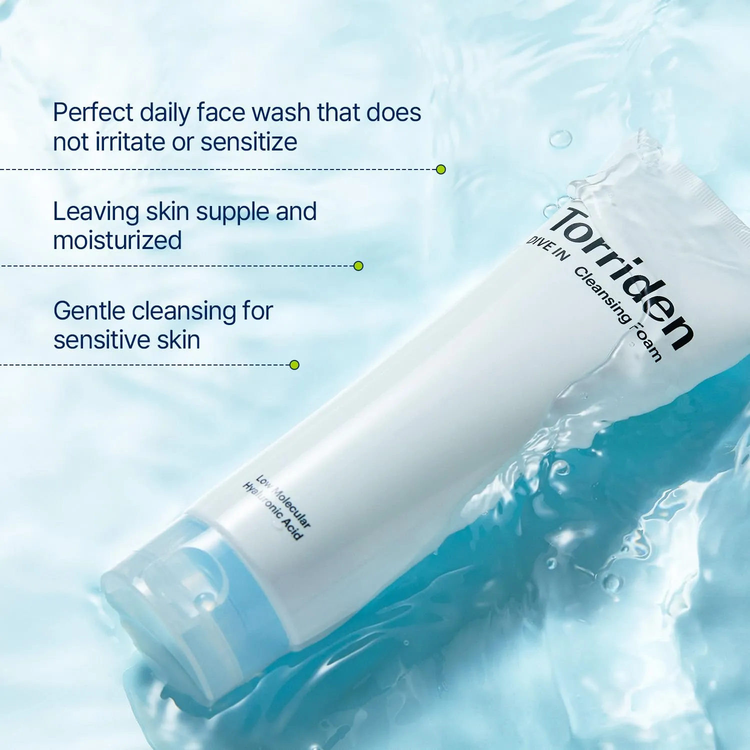 Torriden DIVE IN Low Molecular Hyaluronic Acid Cleansing Foam