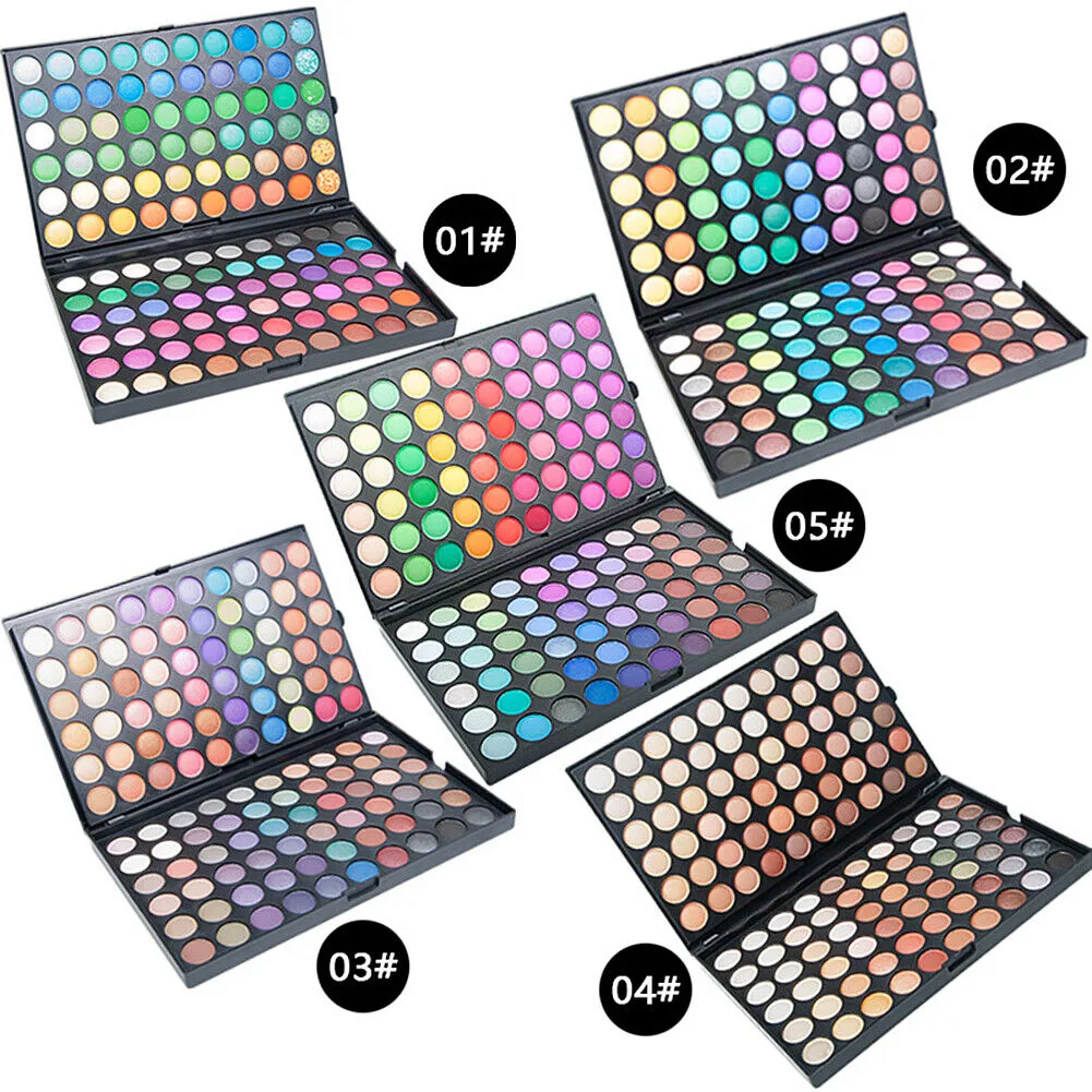 US 120 Colors Eyeshadow Professional Makeup Palette Shimmer Matte Highlight