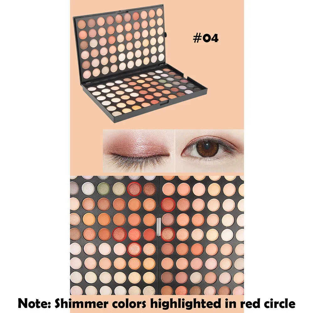 US 120 Colors Eyeshadow Professional Makeup Palette Shimmer Matte Highlight