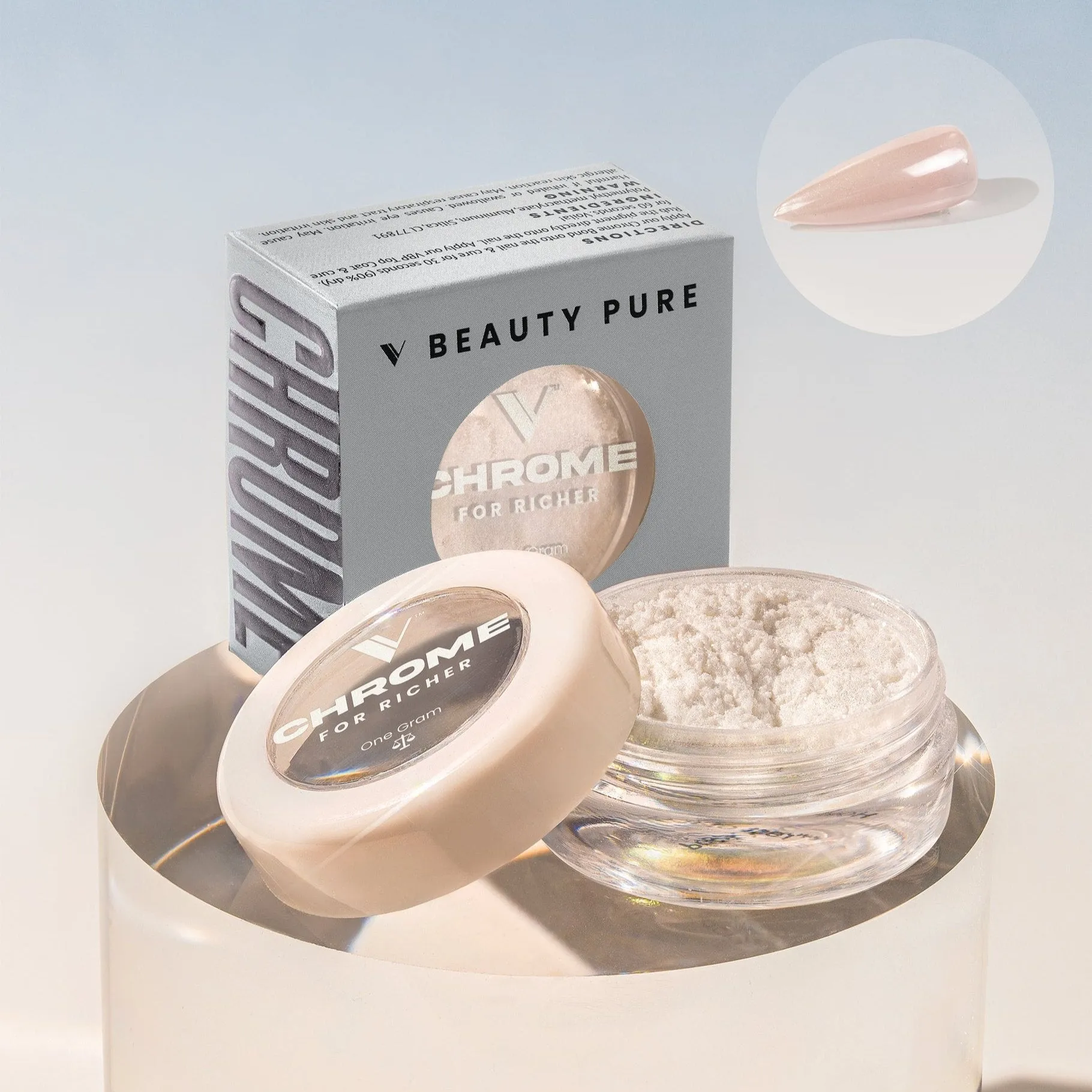 V Beauty Pure Chrome Powder - For Richer