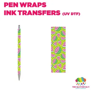 Watermelons - Green |Pen Wrap -  Ink Transfers (UVDTF)