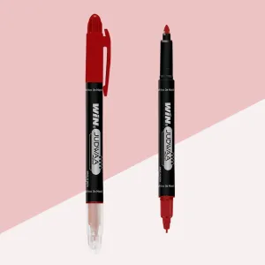 WIN Judwaa Dual Tip CD/DVD/OHP Marker Pens – Red Ink ( Pack for 1 )